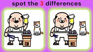 find the 3 difference |No592