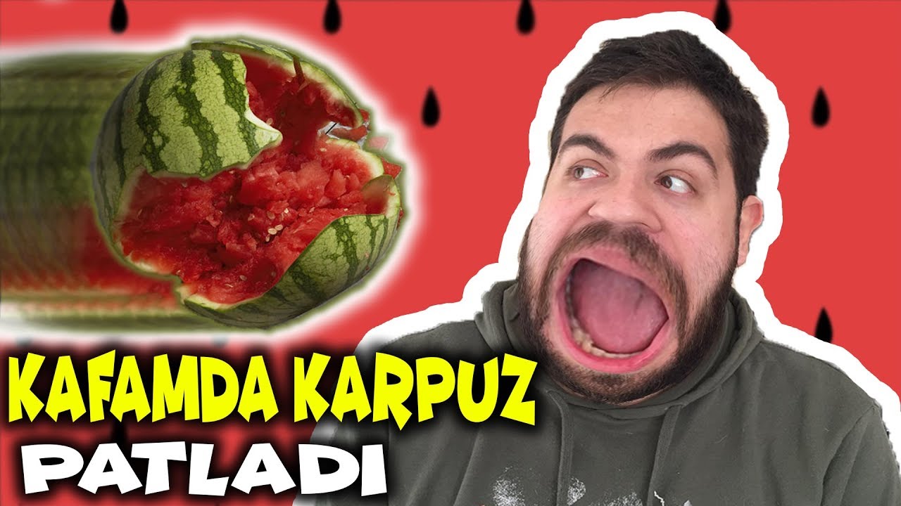 KAFAMDA KARPUZ KIRDIM 🍉 | KARPUZ YEME CHALLENGE /w BUSE DUYGU KARAKUŞ
