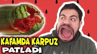 Kafamda Karpuz Kirdim Karpuz Yeme Challenge W Buse Duygu Karakuş