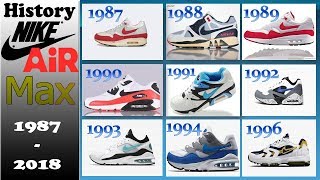 The History of the Nike Air Max || Nike Air Max History 2018) - Right Shoe - YouTube
