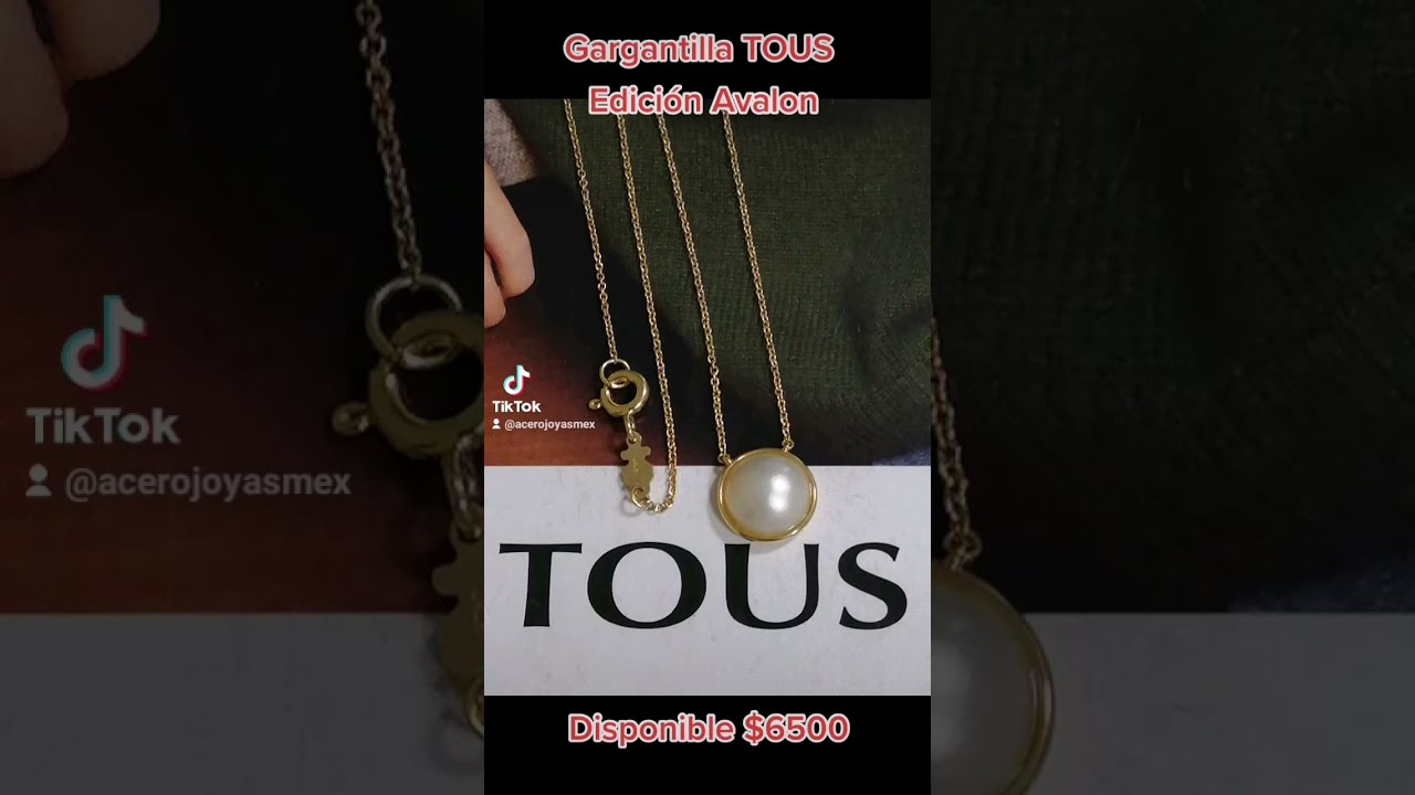 Gargantilla TOUS  Edición Avalon  De Perla y  Oro 18k Original