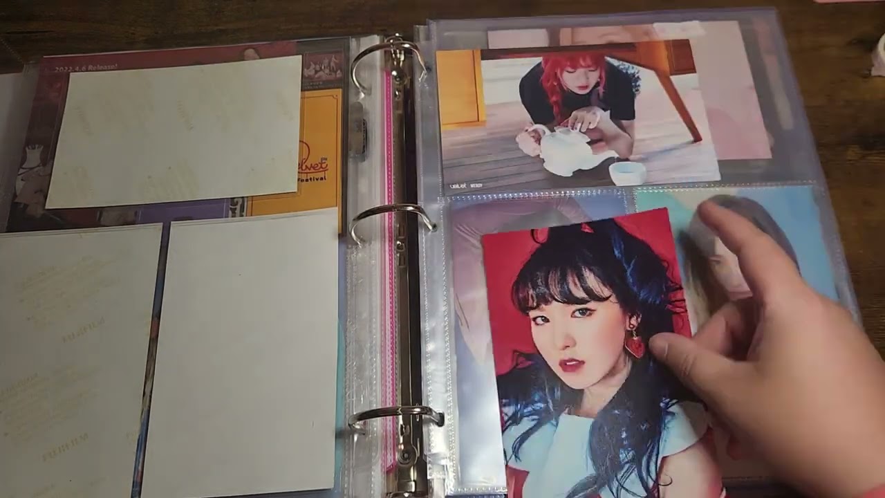 Sorting photocards into my binder: girl group edition