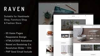 Raven - Responsive Handmade, Furniture Shop and Blog HTML5 Template | Themeforest Website Templates
