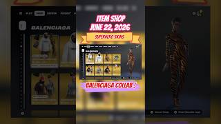 Fortnite Item Shop Today (June 22, 2026) | BALENCIAGA COLLAB ! 🕶️