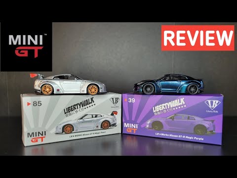 Mini GT - LB Works Nissan GT-R - Magic Purple & Magic Pearl - REVIEW