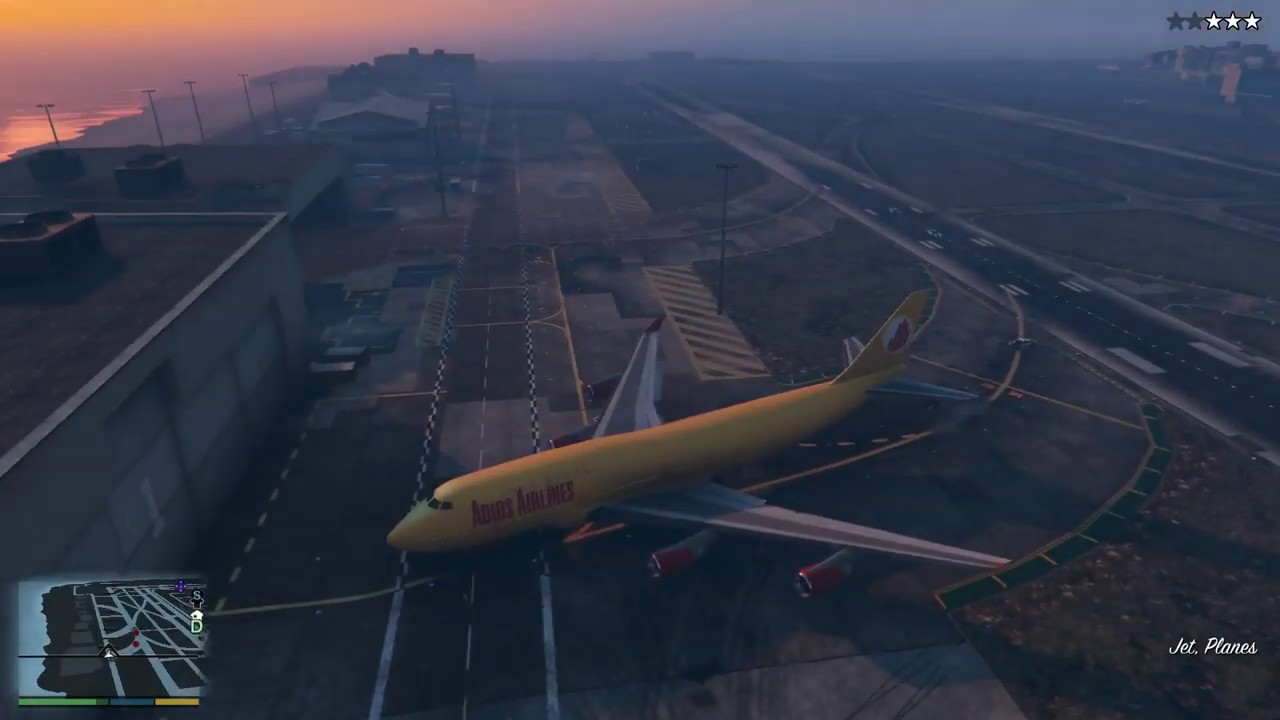 How to get Jumbo Jet in GTA V (Airport) YouTube