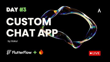 🔴 LIVE: Building a Custom Chat App in FlutterFlow - Day 3