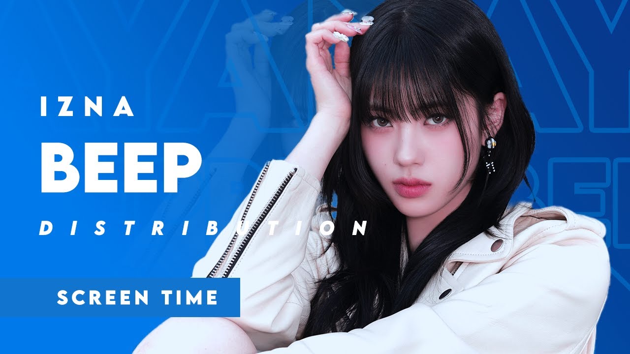 izna サラン BEEP サノク izna 이즈나 'BEEP' Screen Time Distribution (Solo/Focus + Full