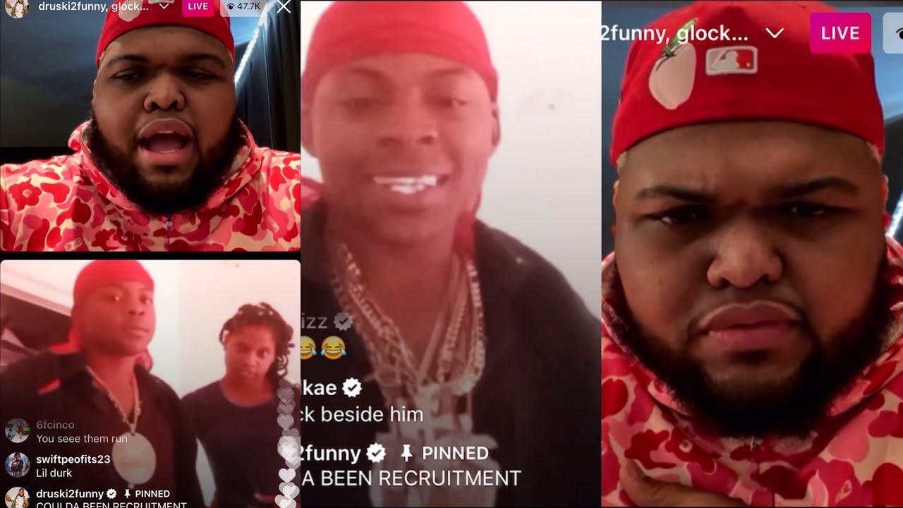 Druski2Funny live with Glock30k