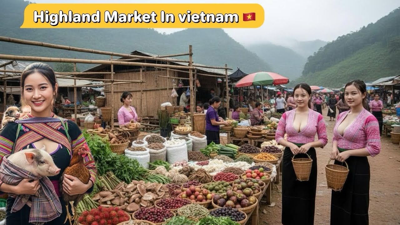 Vietnam Market - The most beautiful highlands in the Northwest mountai