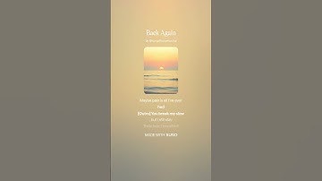 Thumbnail of Back Again – lo-fi indie pop about toxic love