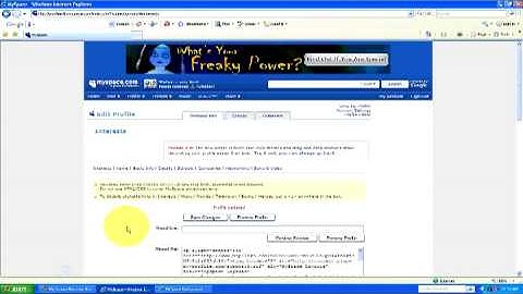 MySpace Profile Layout Tips : How to Put Backgrounds on Your MySpace Profile