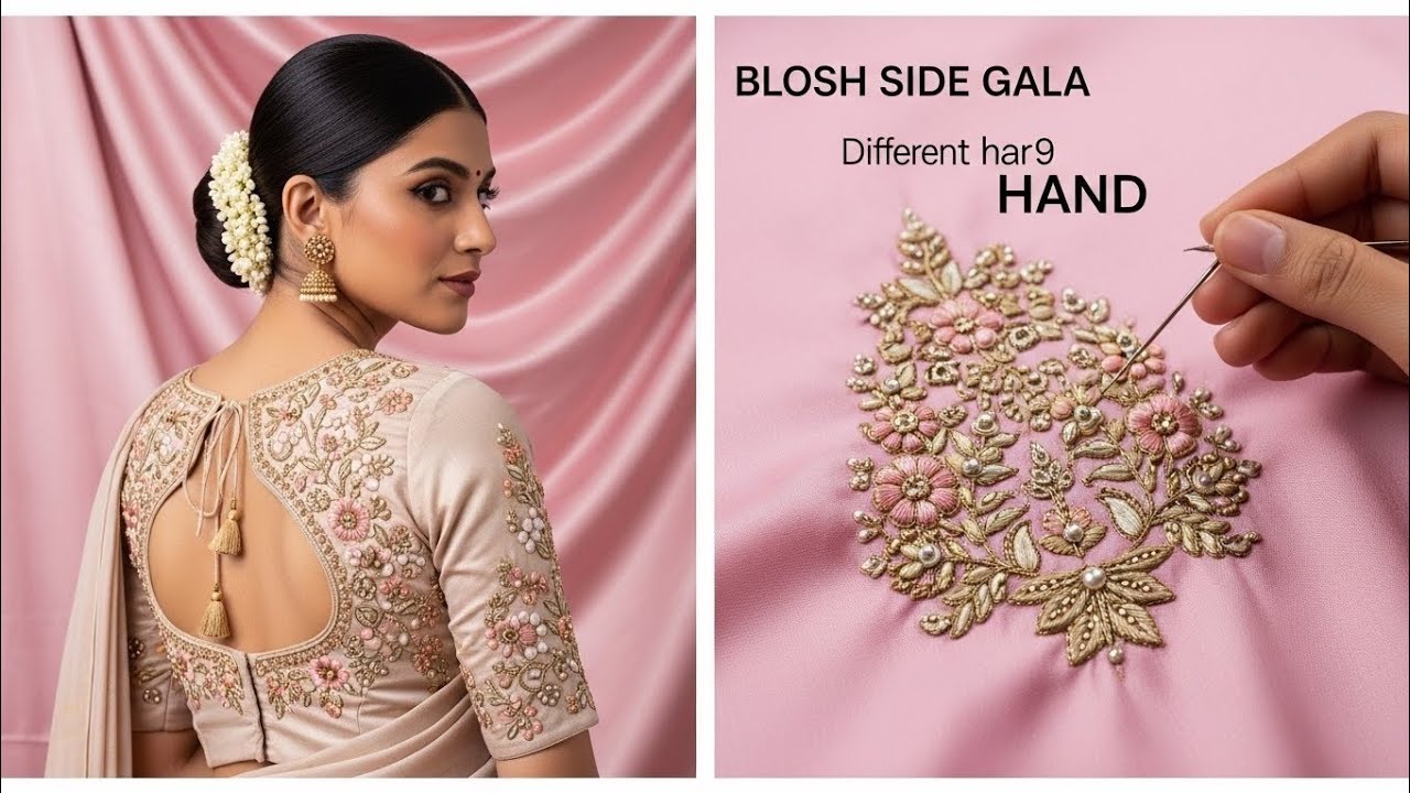 Maggam work blouse design | jari work