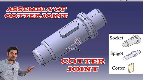 Cotter Joint in Catia | Design of Cotter Joint in Hindi | Catia Cotter joint design Mecch20 tech