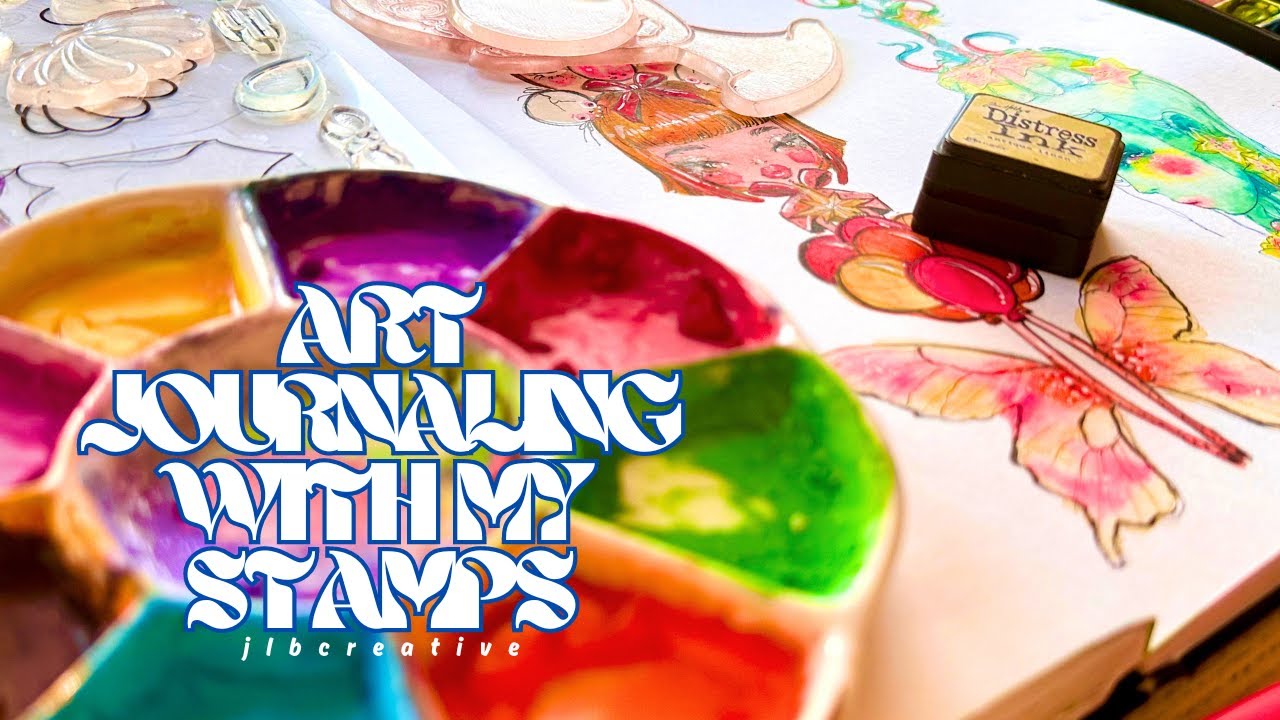 Art Journaling With My Stamps! - YouTube