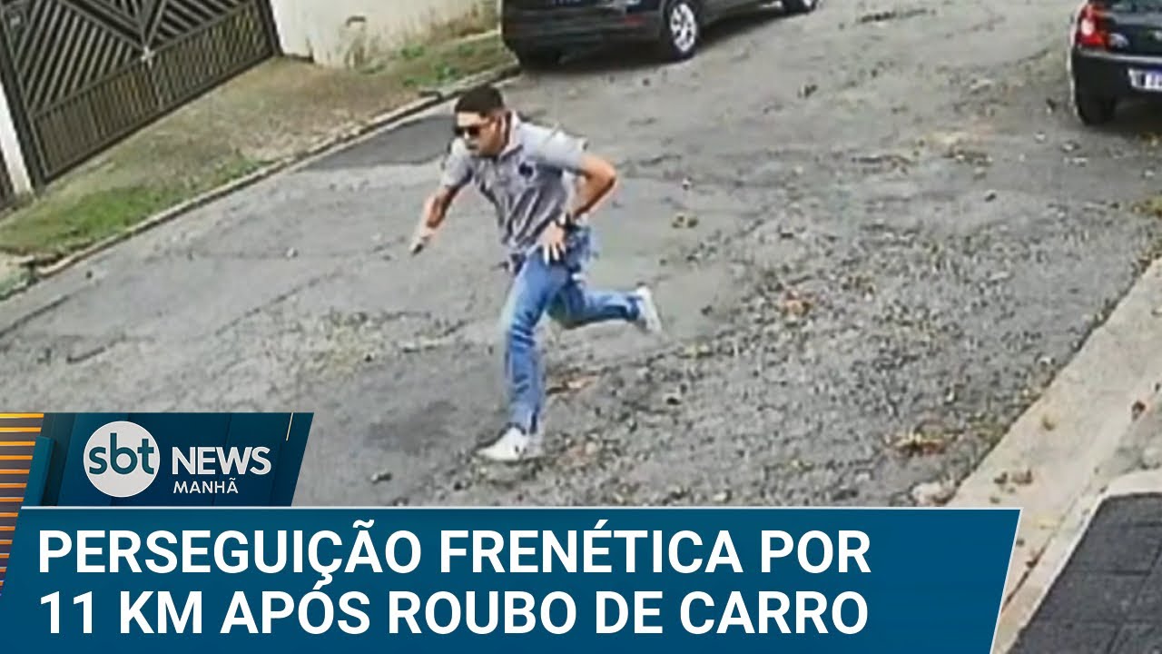 Ladrão é preso após perseguição de 11 quilômetros na Grande SP | #SBTNews Manhã (11/04/25)