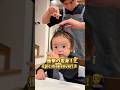 ヘアカットごっこ💇‍♂️#赤ちゃんのいる生活 #子育て #日常