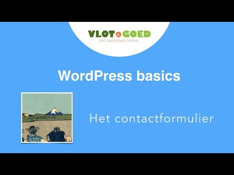 WordPress contactformulier plugin toevoegen en instellen (Contact Form 7)