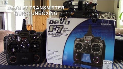 DEVO F7 TRANSMITTER QUICK UNBOXING & A LOOK AT DEVO 7 FPV GOGGLES & WALKERA F210 RACE DRONE