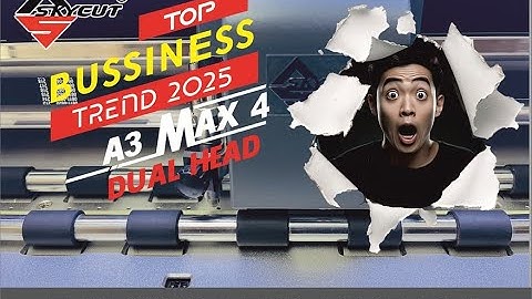 Skycut A3 MAX 4, Dual Heads Auto Feeder Cutting Plotter. Best for Photocopy shops.