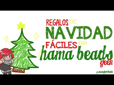 #ComoHacer Regalos y adornos navideños con #Hamabeads #PixelArt