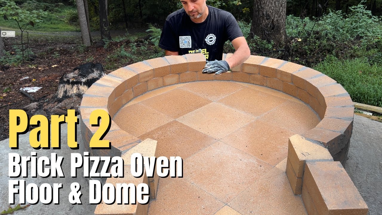 Part 2: Brick Pizza Oven – Insulated Oven Floor and Dome & Chimney Build D105 The Fire Brick Company