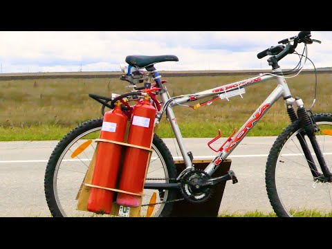 Видео: Велосипед с космическим двигателем
