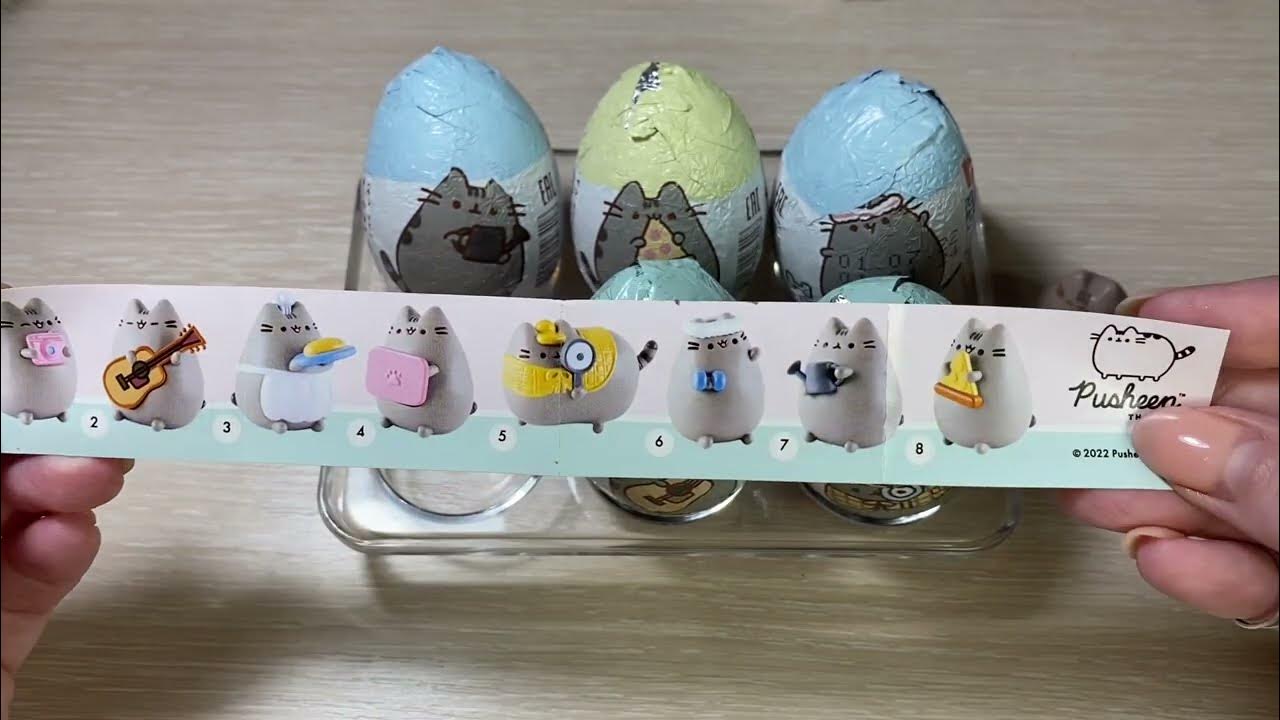 Pusheen (Пушин) коллекционные игрушки, открываем шоколадные яйца от ...