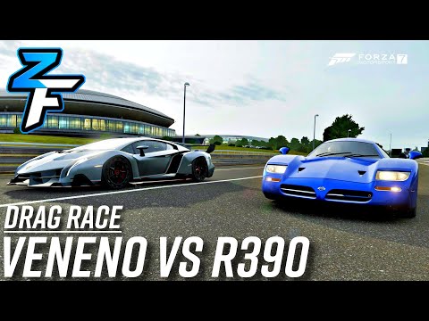 lamborghini-veneno-vs-nissan-r390-drag-race!-|-forza-motorsport-7