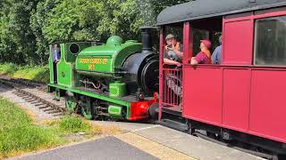 Slough Departs Park Halt on the Middleton Railway 