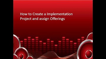 How to Create Implementation Project