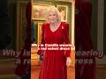 Why is Camilla wearing a red velvet dress #queencamilla #princesskate #fyp #royal