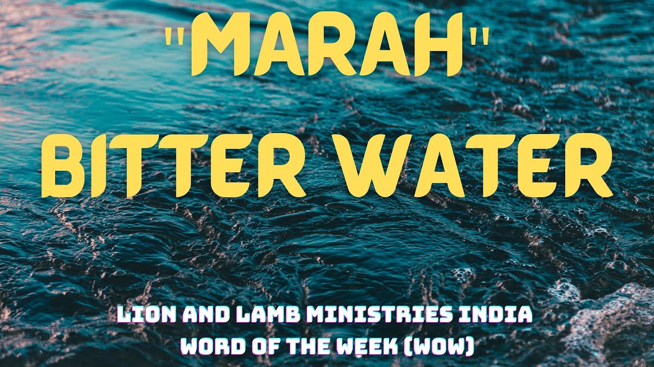 WORD OF THE WEEK "MARAH" BITTER WATER (TAMIL) YouTube