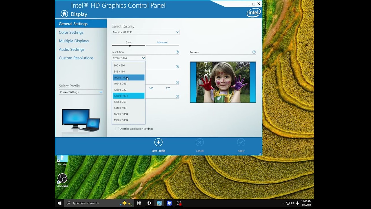 How to get custom resolution! intel ONLY.