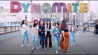 [KPOP IN PUBLIC 2X SPEED CHALLENGE] BTS (방탄소년단) - 'DYNAMITE' Dance Cover in Sydney