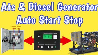 Diesel Generator Auto start & Stop wiring explain | auto main failure & remote start wiring dse 7320