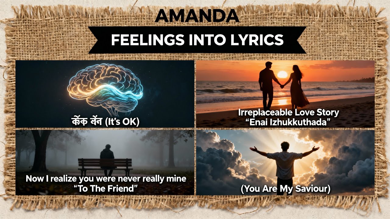 One Pulse, Four Scripts : My Original Album of Hindi, Tamil, English and Malayalam Songs 🌍