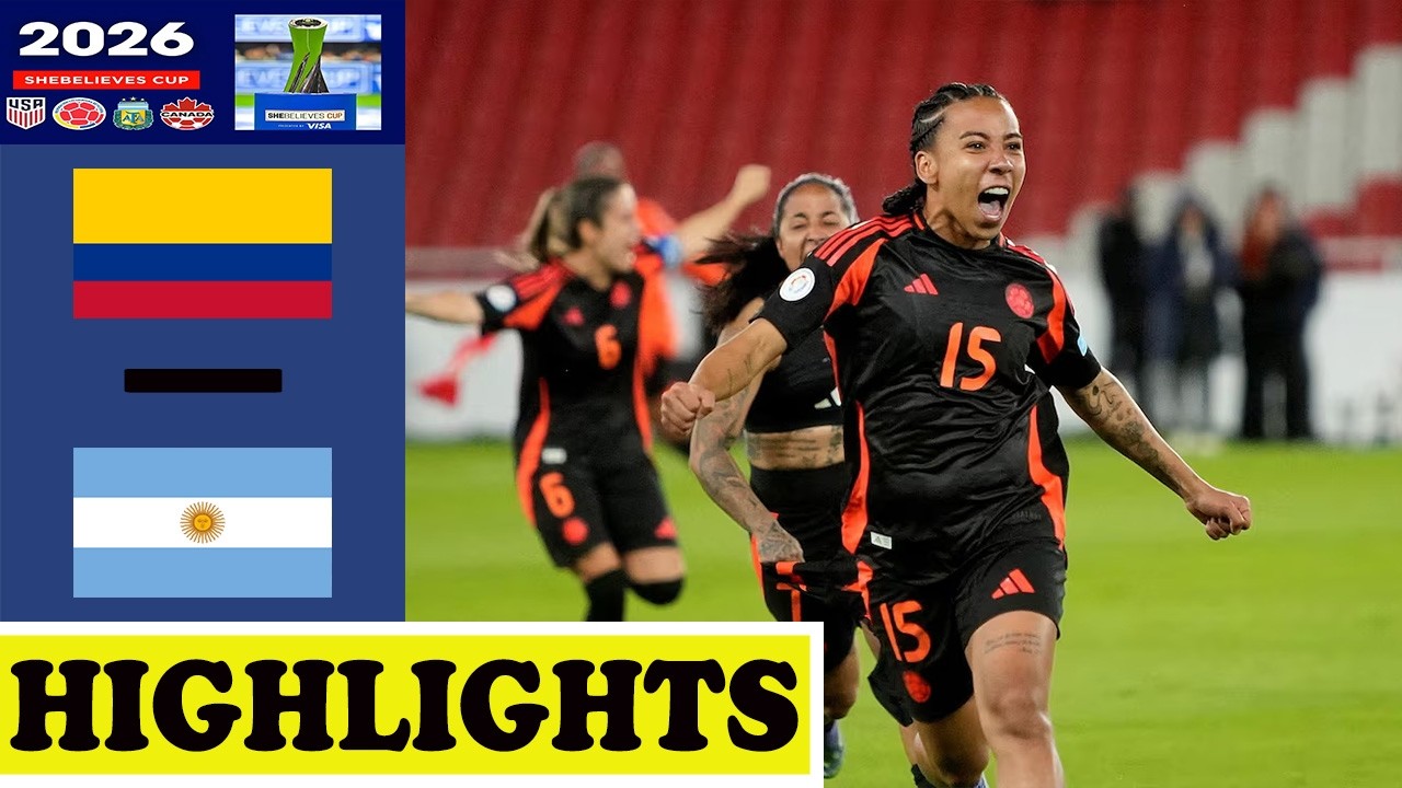 Colombia vs Argentina Highlights | SheBelieves Cup 2026