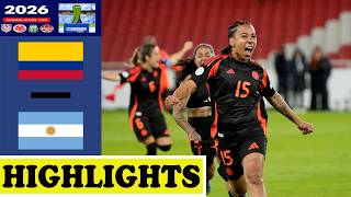 Colombia vs Argentina Highlights | SheBelieves Cup 2026