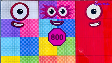 Looking for Numberblocks Puzzle Tetris NEW 1000vs1000 Space ASMR   Numberblocks Satisfying Video #89