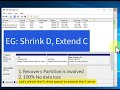 Shrink D Extend C Drive without Data Loss 100% Free Windows