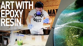 Epoxy Resin Table Top Glasscast Resin Art Youtube