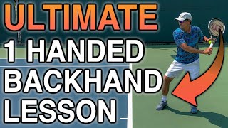 Tennis Lesson: How To Hit Powerful One Handed Backhands In Tennis
