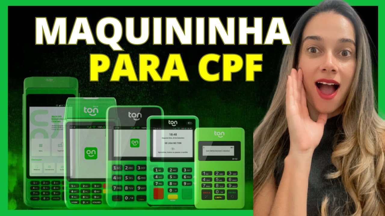 Melhor MÁQUINA de Cartão COM A menor taxa para CPF em 2024 - YouTube