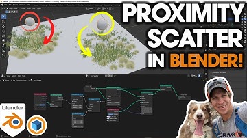 Creating a PROXIMITY SCATTER with Geometry Nodes in Blender!