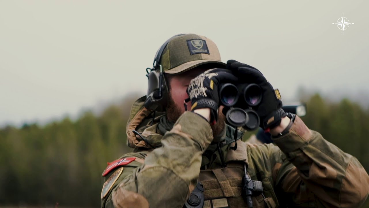 Norwegian Troops • Practice calling in Air Support • Lithuania