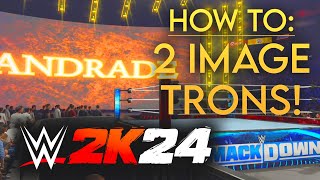 How To CREATE 2 IMAGE TITANTRONS in WWE 2K24! (Free, No Mods, All Consoles)