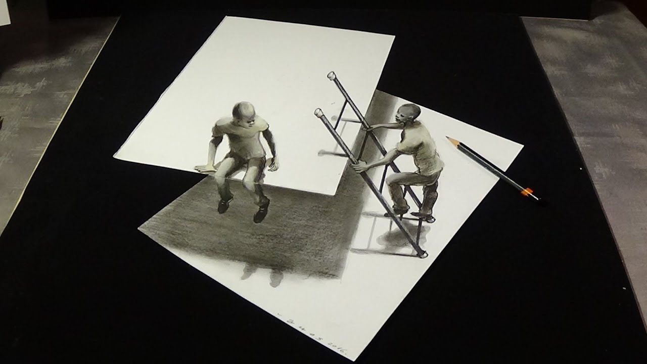 ⁣????Incredible Drawing this is Impossible ... 3D Trick Art on Paper - VamosART