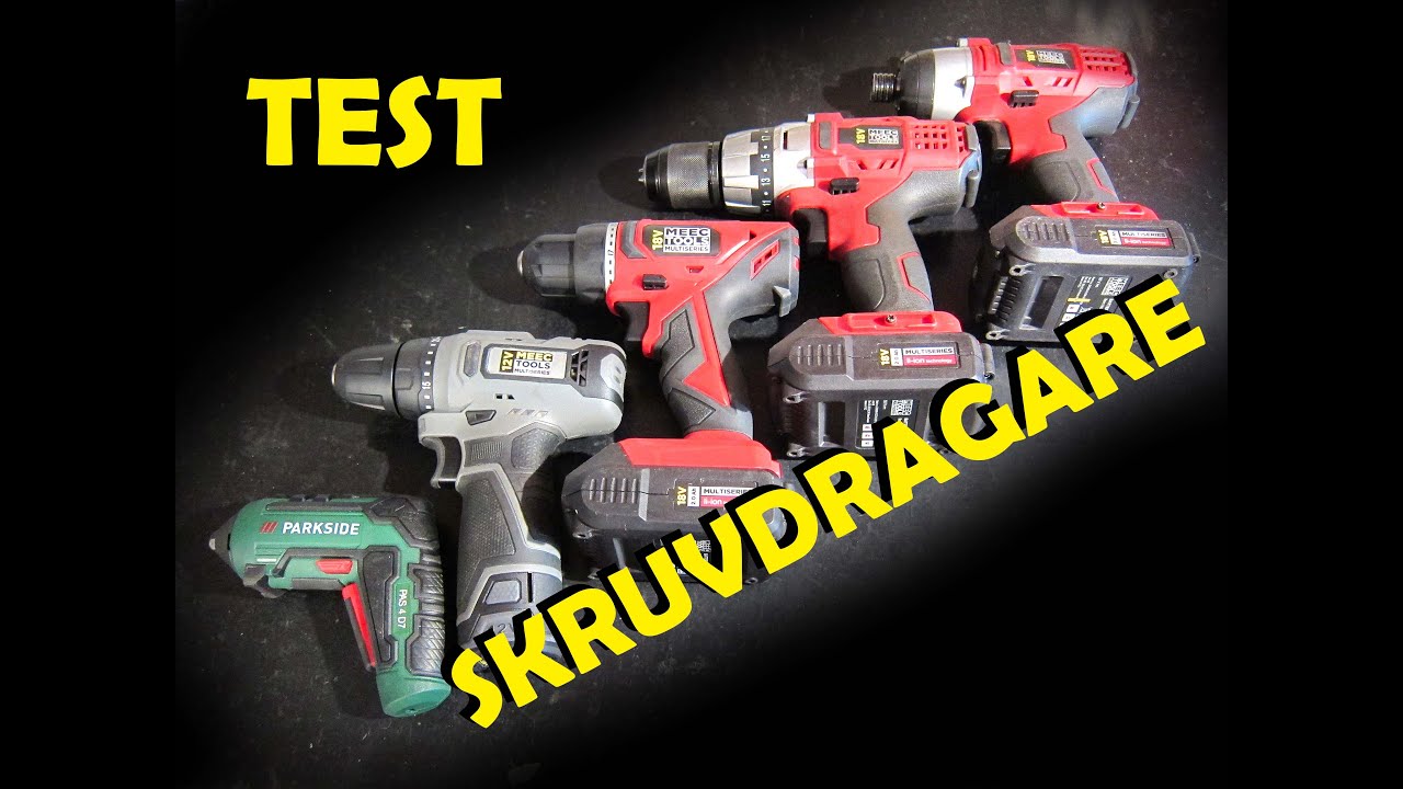 Test av skruvdragare