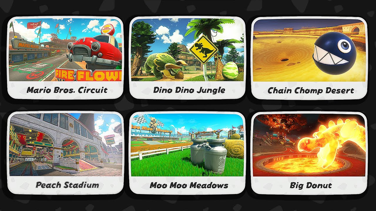 Mario Kart World - All Battle Courses (4K) - YouTube